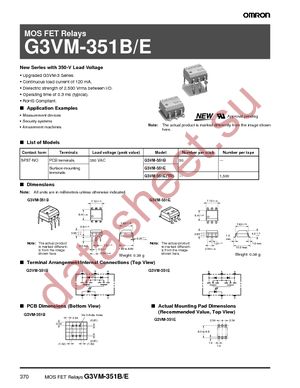 G3VM-351B datasheet  